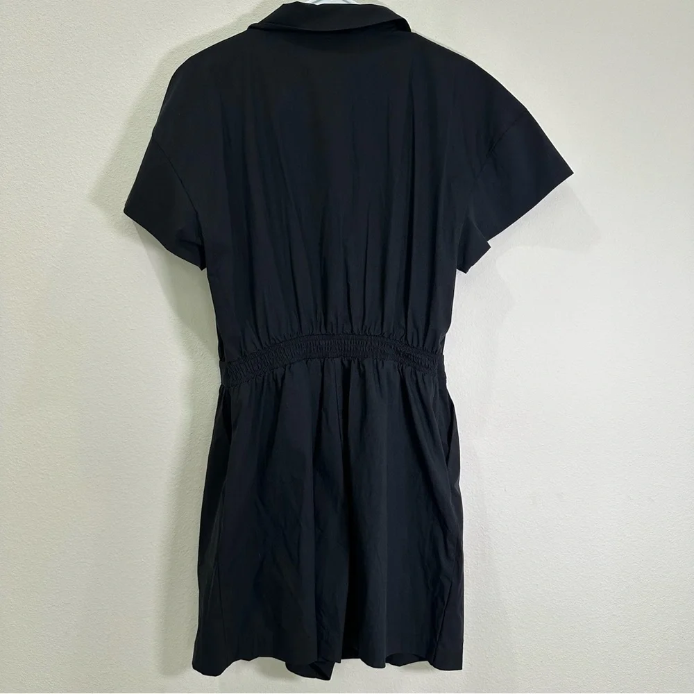 Maeve by Anthropologie Short-Sleeve Black Blazer Romper with Pockets NWT - Picture 7 of 14